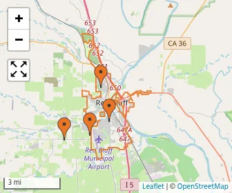 Area schools map